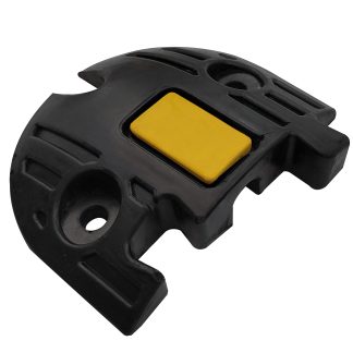 Canalina passacavi RS PRO, colore Nero/Giallo 20 x 20mm, Ø interno 20mm, lunghezza 150mm, larghezza 150 mm Gomma