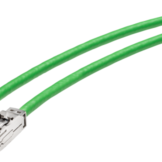 Cavo Ethernet Cat6a (Lamina di alluminio con schermatura intrecciata in rame stagnato) Siemens col. Verde, L. 25m, Con