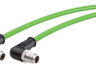 Cavo Ethernet Cat6a (Lamina di alluminio, treccia in rame stagnato) Siemens col. Verde, L. 3m, Con terminazione