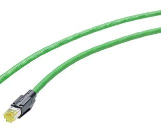 Cavo Ethernet Cat6a (Lamina di alluminio con schermatura intrecciata in rame stagnato) Siemens col. Verde, L. 1.5m, Con