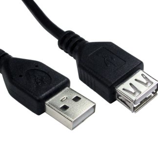 Prolunga USB RS PRO USB A/USB A, L. 250mm, col. Nero