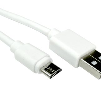 Cavo USB RS PRO USB A/Micro USB B, L. 1m, col. Bianco