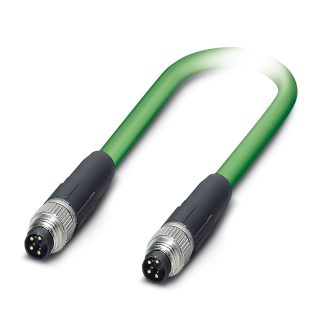 Cavo Ethernet Cat5 (schermato) Phoenix Contact, guaina in PVC col. Verde, L. 1m, Con terminazione