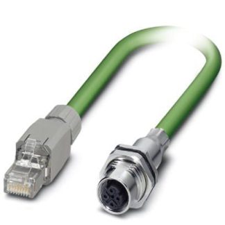 Cavo Ethernet Cat5e (schermato) Phoenix Contact col. Verde, L. 5m, Con terminazione