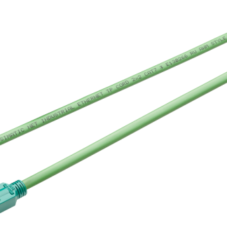 Cavo Ethernet Cat5 (Treccia in rame, Lamina di alluminio laminata in plastica) Siemens, guaina in PVC col. Verde, L.