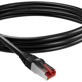 Cavo Ethernet Cat6a (S/FTP) AXINDUS col. Nero, L. 10m, Con terminazione