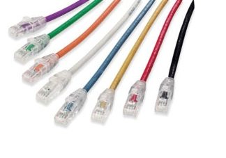 Cavo Ethernet Cat6 (U/UTP) Molex Premise Networks col. Giallo, L. 500mm, Con terminazione