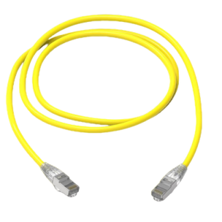 Cavo Ethernet Cat6a (S/FTP) HellermannTyton col. Giallo, L. 10m, Con terminazione