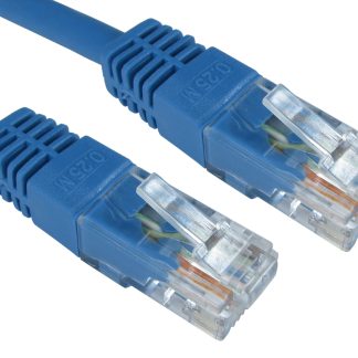 Cavo Ethernet Cat6 (UTP) RS PRO, guaina in PVC col. Blu, L. 250mm, Con terminazione