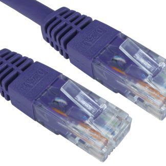 Cavo Ethernet Cat6 (UTP) RS PRO, guaina in PVC col. Porpora, L. 1.5m, Con terminazione