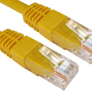 Cavo Ethernet Cat6 (UTP) RS PRO, guaina in PVC col. Giallo, L. 1.5m, Con terminazione