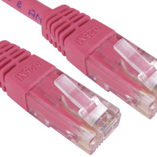 Cavo Ethernet Cat6 (UTP) RS PRO, guaina in PVC col. Rosa, L. 2m, Con terminazione