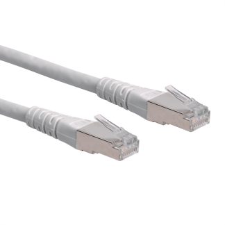 Cavo Ethernet Cat6 (S/FTP) Roline, guaina in PVC col. Grigio, L. 1m, Con terminazione