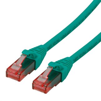 Cavo Ethernet Cat6 (UTP) Roline, guaina in LSZH col. Verde, L. 1.5m, Con terminazione