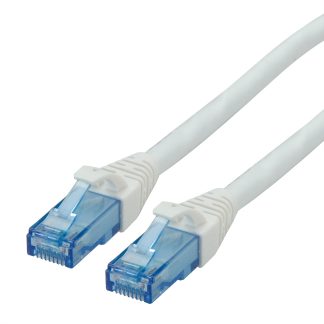 Cavo Ethernet Cat6a (UTP) Roline, guaina in LSZH col. Bianco, L. 1.5m, Con terminazione