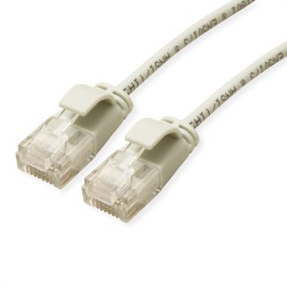 Cavo Ethernet Cat6a (UTP) Roline, guaina in LSZH col. Grigio, L. 1m, Con terminazione