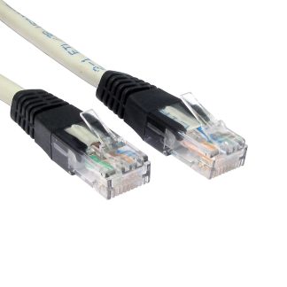 Cavo Ethernet Cat6 (UTP) RS PRO, guaina in PVC col. Grigio, L. 3m, Con terminazione