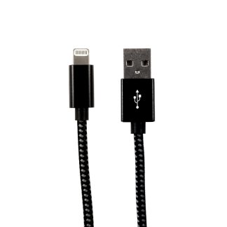 Cavo USB RS PRO USB A/Lightning, L. 2m, col. Nero
