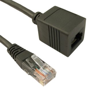 Cavo Ethernet Cat5e (UTP) RS PRO, guaina in PVC col. Grigio, L. 500mm, Con terminazione