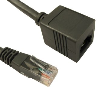 Cavo Ethernet Cat6 (UTP) RS PRO, guaina in PVC col. Grigio, L. 1m, Con terminazione