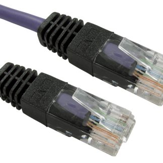 Cavo Ethernet Cat5e (UTP) RS PRO, guaina in PVC col. Porpora, L. 20m, Con terminazione