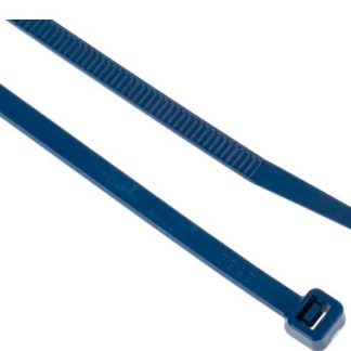 Fascette fermacavi RS PRO in Nylon rilevabile al metal detector, 380mm x 7,6mm, col. Blu