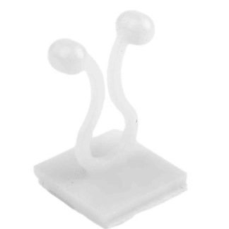 Bunny Cilp RS PRO in Nylon 66, Ø fascio 10mm max, 27.5 x 17.4mm, col. , Autoadesivo