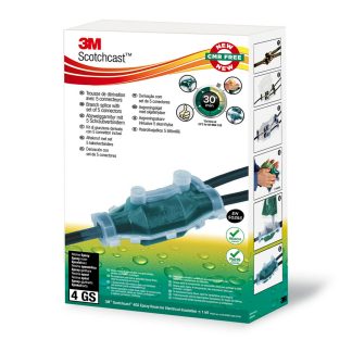 Kit giunzioni cavi 3M, 1 → 5 conduttori 1.5 → 4mm² Intermedio