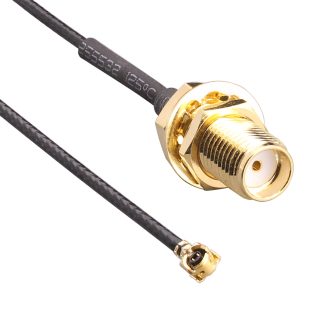 Cavo coassiale TE Connectivity UFL, U.FL / SMA, L. 200mm, 50 Ω, col. Nero