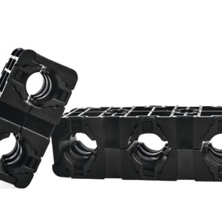 Clip HellermannTyton in Poliammide, Ø fascio 12mm max, col. Nero, A clip