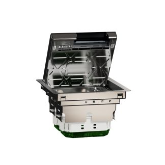 Scatola da pavimento Schneider Electric, 4 compartimenti, misure 200mm x 200 mm x 82mm