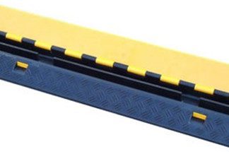 Canalina passacavi RS PRO, colore Nero/Giallo 1000 x 250mm, Ø interno 32mm, lunghezza 1m, larghezza 250mm Gomma naturale