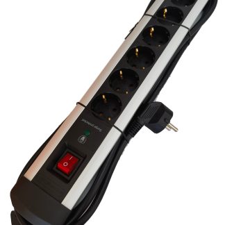 Cavo di prolunga RS PRO 3m, 6 prese, spina Schuko, 250 V, 16A