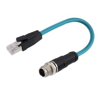 Cavo RS PRO 8 cond. M12 Maschio / RJ45 Maschio, L. 15m