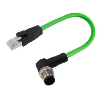 Cavo RS PRO 4 cond. M12 Maschio / RJ45 Maschio, L. 2m