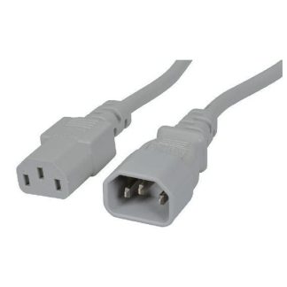 MAINS CABLE IEC C14 to IEC C13  3M WHITE