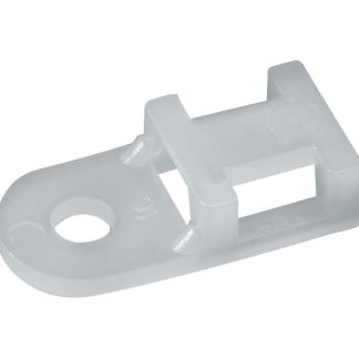 Supporto fascette RND, col. Bianco, Ø fissaggio 3.7mm