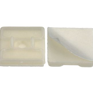 Supporto fascette RND, col. Bianco, autoadesivo, Ø fissaggio 5mm