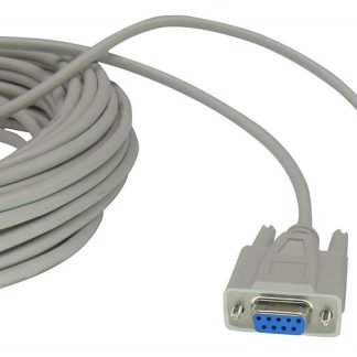 D-sub cable, 15 m Beige 9-Pin M/F