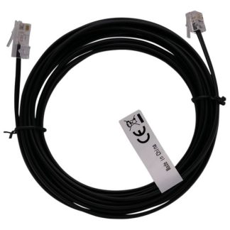 Telephone cable, RJ 11 to RJ45  1m, blac