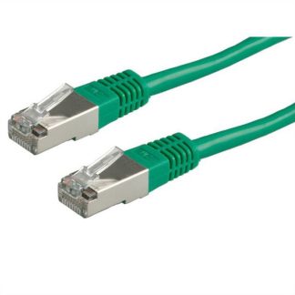Cavo Ethernet Cat6 (SF/UTP) RND, guaina in PVC col. Verde, L. 10m, Con terminazione