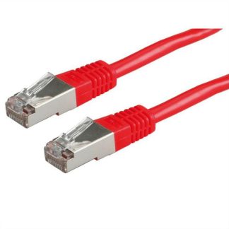 Cavo Ethernet Cat6 (SF/UTP) RND, guaina in PVC col. Rosso, L. 5m, Con terminazione