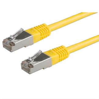 Cavo Ethernet Cat6 (SF/UTP) RND, guaina in PVC col. Giallo, L. 3m, Con terminazione