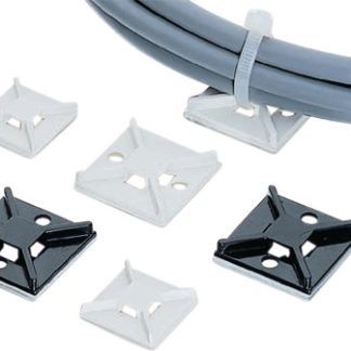 Fermacavi Panduit, col. Nero, 25.4mm x 25,4 mm, Ø fissaggio 4mm