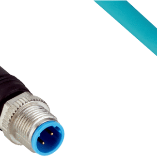 Connettore e cavo SICK 4 cond. M12 Maschio / M12 Maschio, Ø 6.6mm, L. 1m