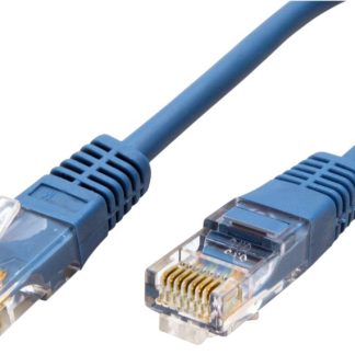 Cavo Ethernet Cat5e Roline, guaina in PVC col. Blu, L. 1m