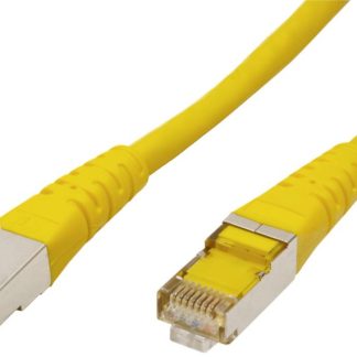 Cavo Ethernet Cat6 Roline, guaina in PVC col. Giallo, L. 1m
