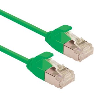 Cavo Ethernet Cat6a Roline, guaina in LSZH col. Verde, L. 1m