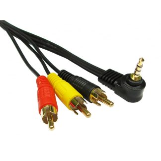 Cavo RCA RS PRO da RCA x 3 a Presa stereo da 3,5 mm, lungh. 3m