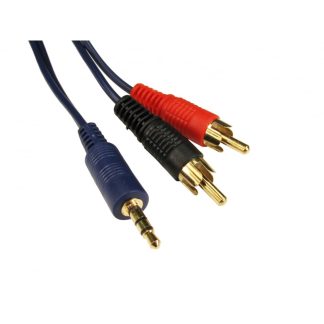 Cavo RCA RS PRO da RCA x 2 a Presa stereo da 3,5 mm, lungh. 5m